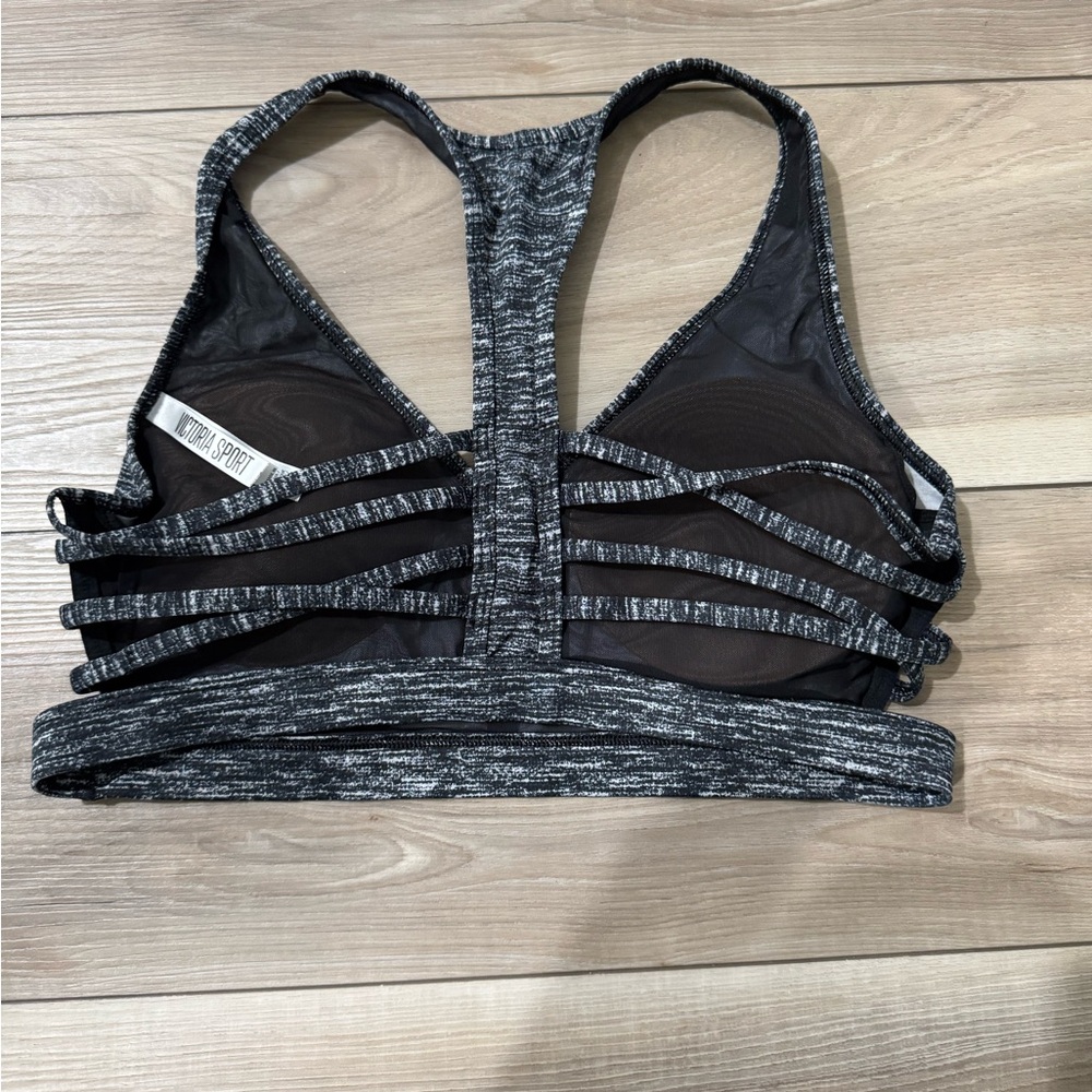 Victoria's Secret Black and Gray Sports Bra - Picture 2 of 3